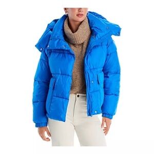 NWT Aqua Royal Blue Puffer Jacket Small